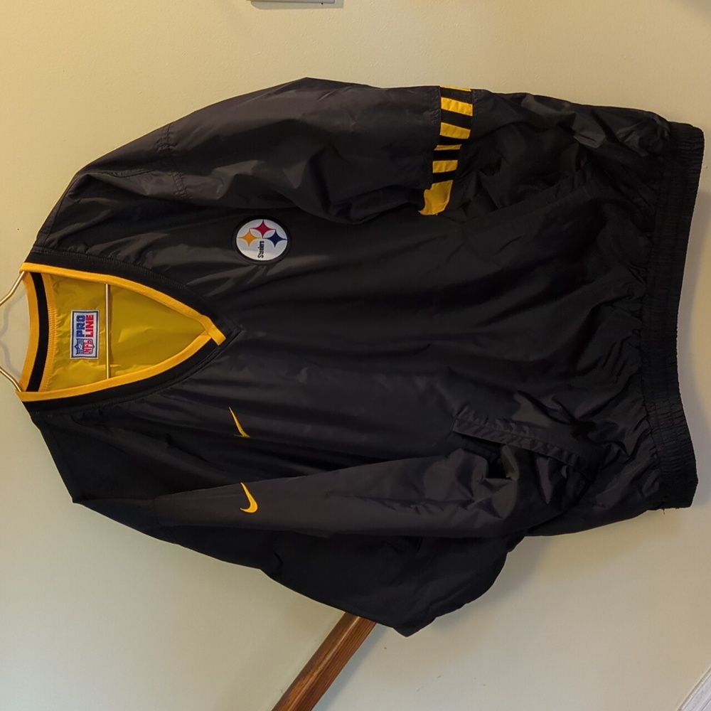 Vintage Reversible NIKE Pittsburgh Steelers Pullover Jacket - Picture 4 of 12